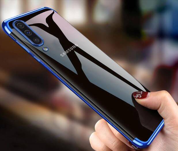 Galaxy A50 sở hữu thiết kế khung nhựa đầy màu sắc