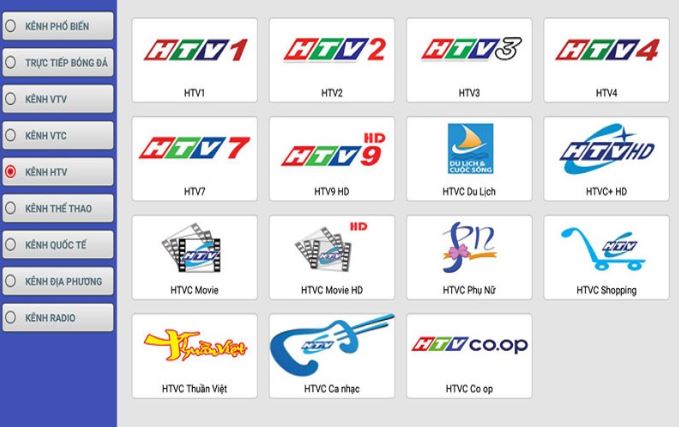 Ứng dụng HTVC được phát triển Đài truyền hình TP. Hồ Chí Minh