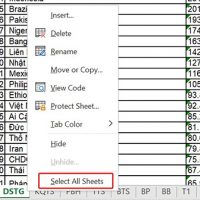 Cách in tất cả các trang tính trong Excel