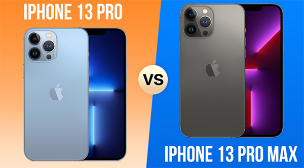 iPhone 13 Pro và 13 Pro Max giống hệt nhau về cấu hình.