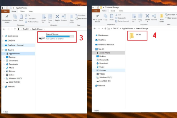 Chọn thư mục DCIM