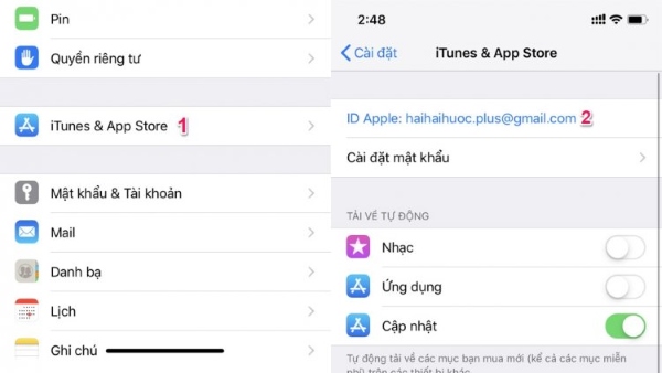 Mở Cài đặt và nhấn vào tên Apple ID của bạn