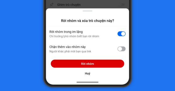 Tính năng chặn hiện có áp dụng cho cả nhóm công khai và riêng tư