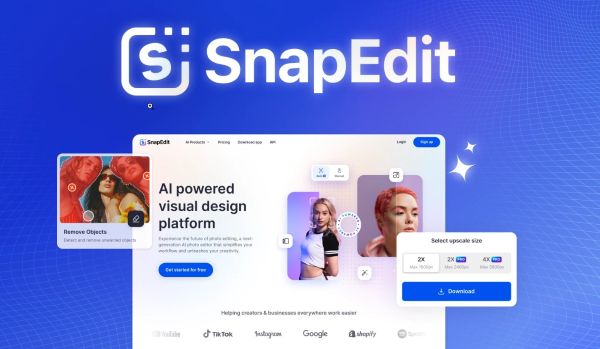 SnapEdit sử dụng AI để xóa logo và tên người dùng một cách mượt mà
