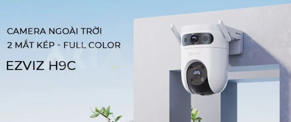 Ezviz H9C tích hợp hai ống kính và AI nhận diện người/phương tiện
