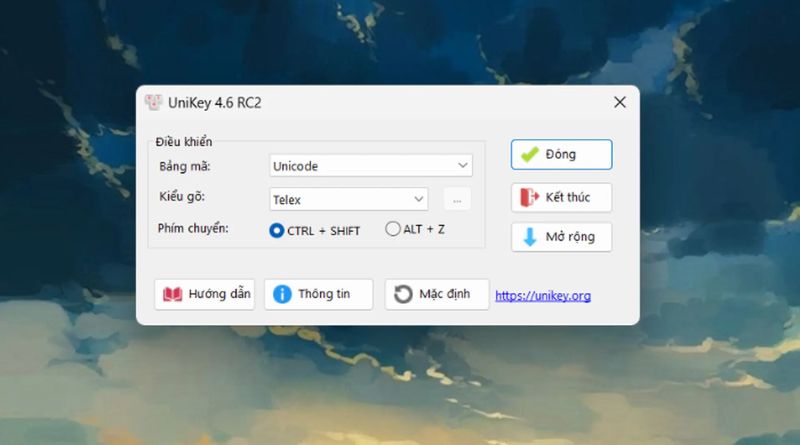 Unikey - phần mềm gõ tiếng Việt được sử dụng rộng rãi nhất tại Việt Nam