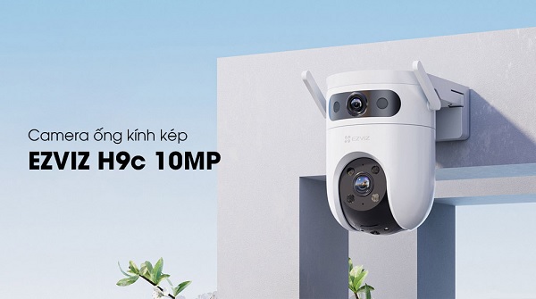 Camera Ezviz 2 ống kính ngoài trời H9C 10MP