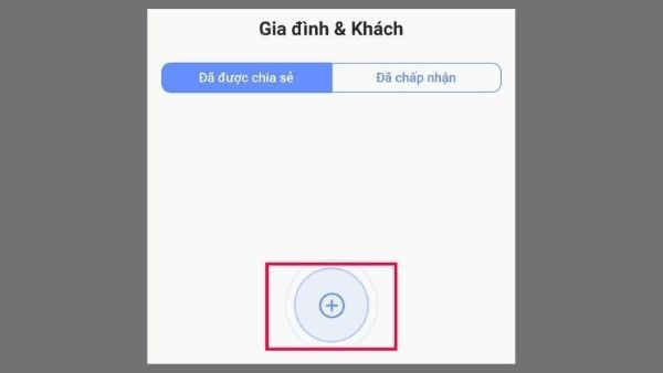 Nhấn dấu + để thêm người nhận mới