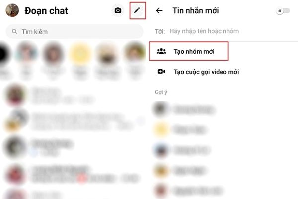 Cách tạo nhóm trên Messenger trên iPhone
