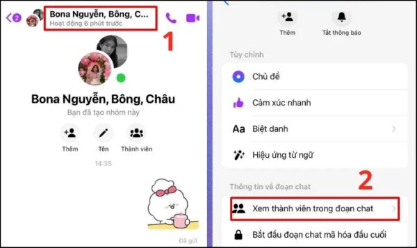 Xem thành viên trong đoạn chat